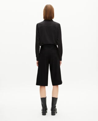 The Kooples F BLACK wide-leg pants with black bridge