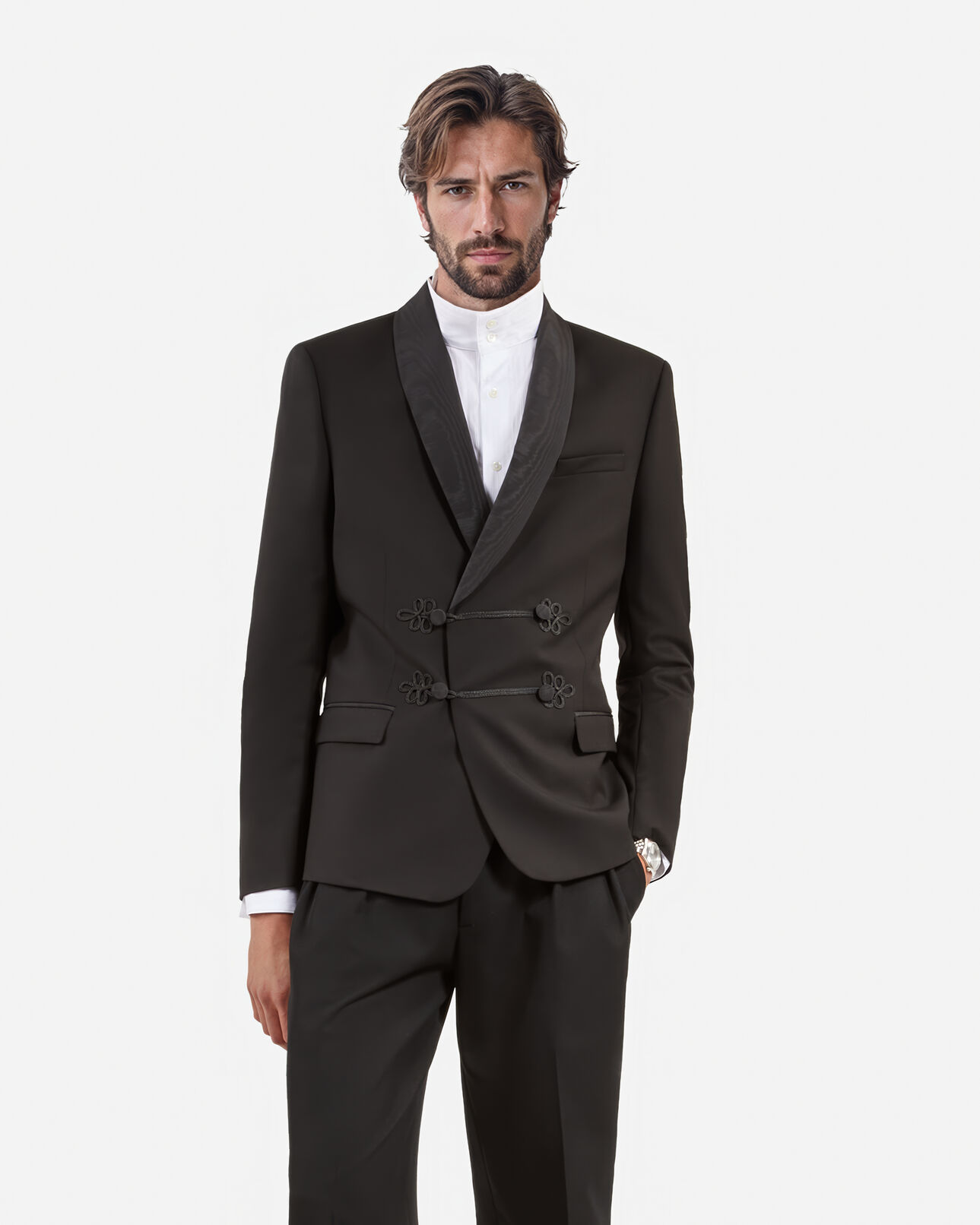 The Kooples MEN BLACK black tuxedo jacket
