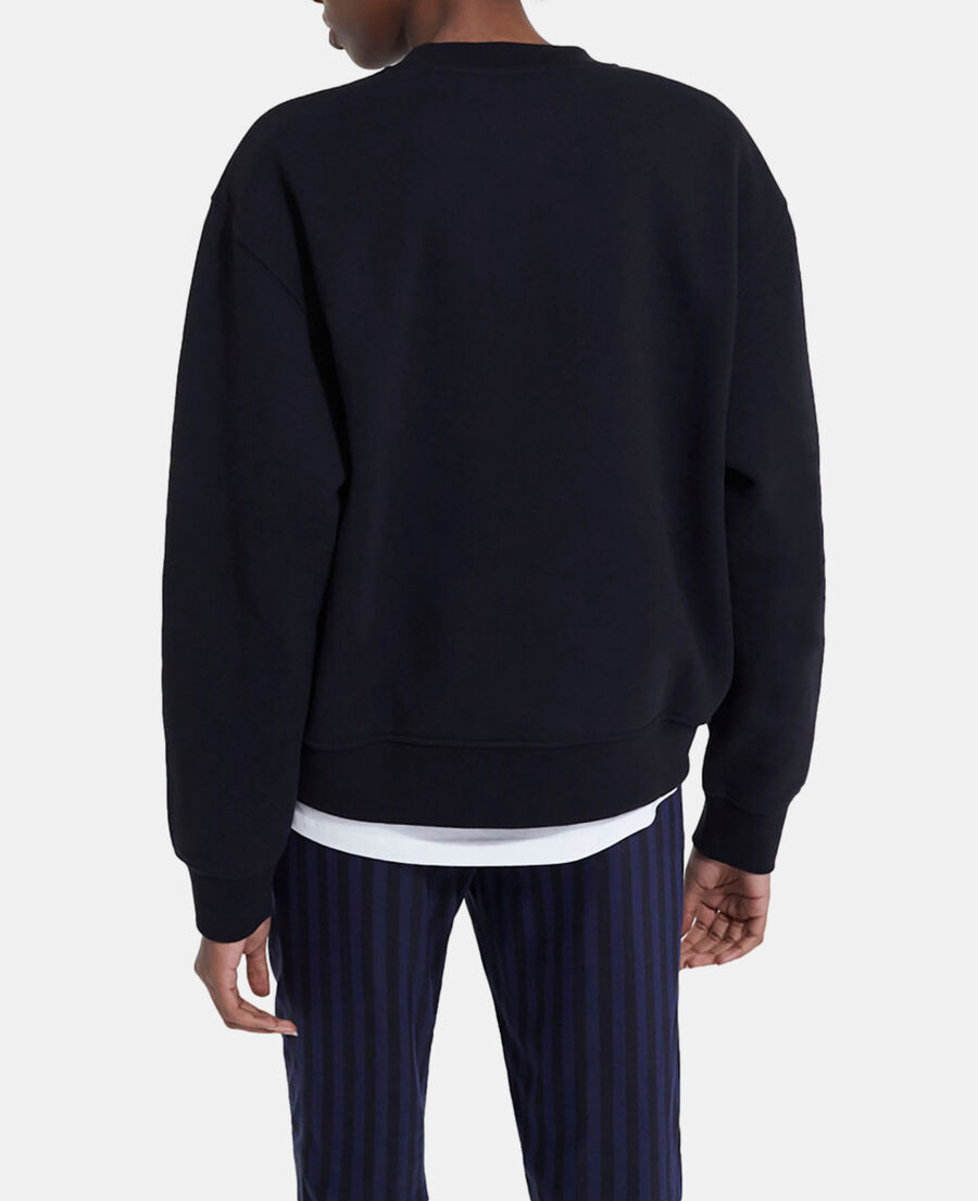 black cotton sweatshirt