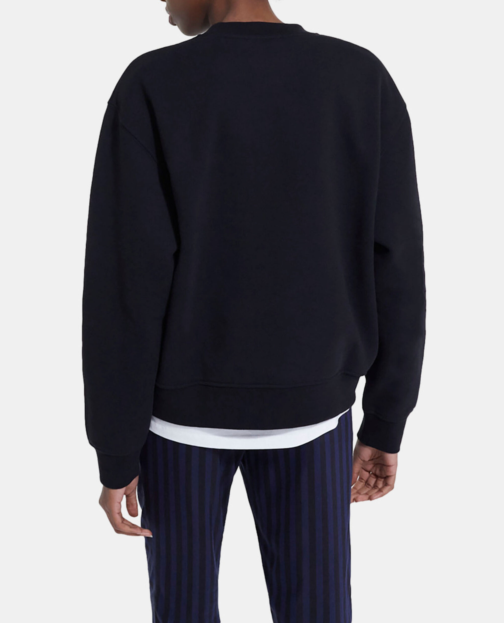 Sweat en coton noir, BLACK, hi-res image number null
