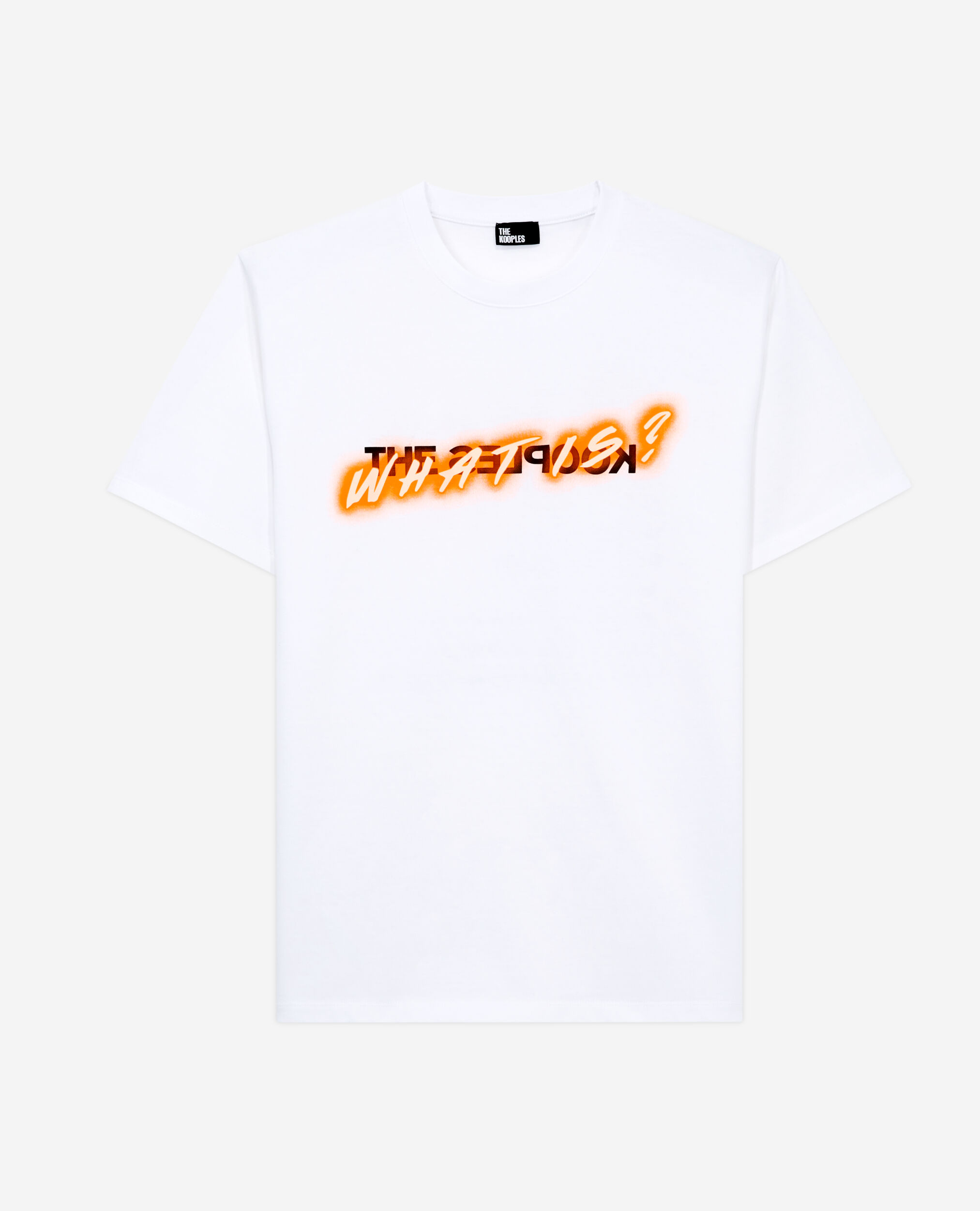Men's white what is t-shirt, WHITE, hi-res image number null