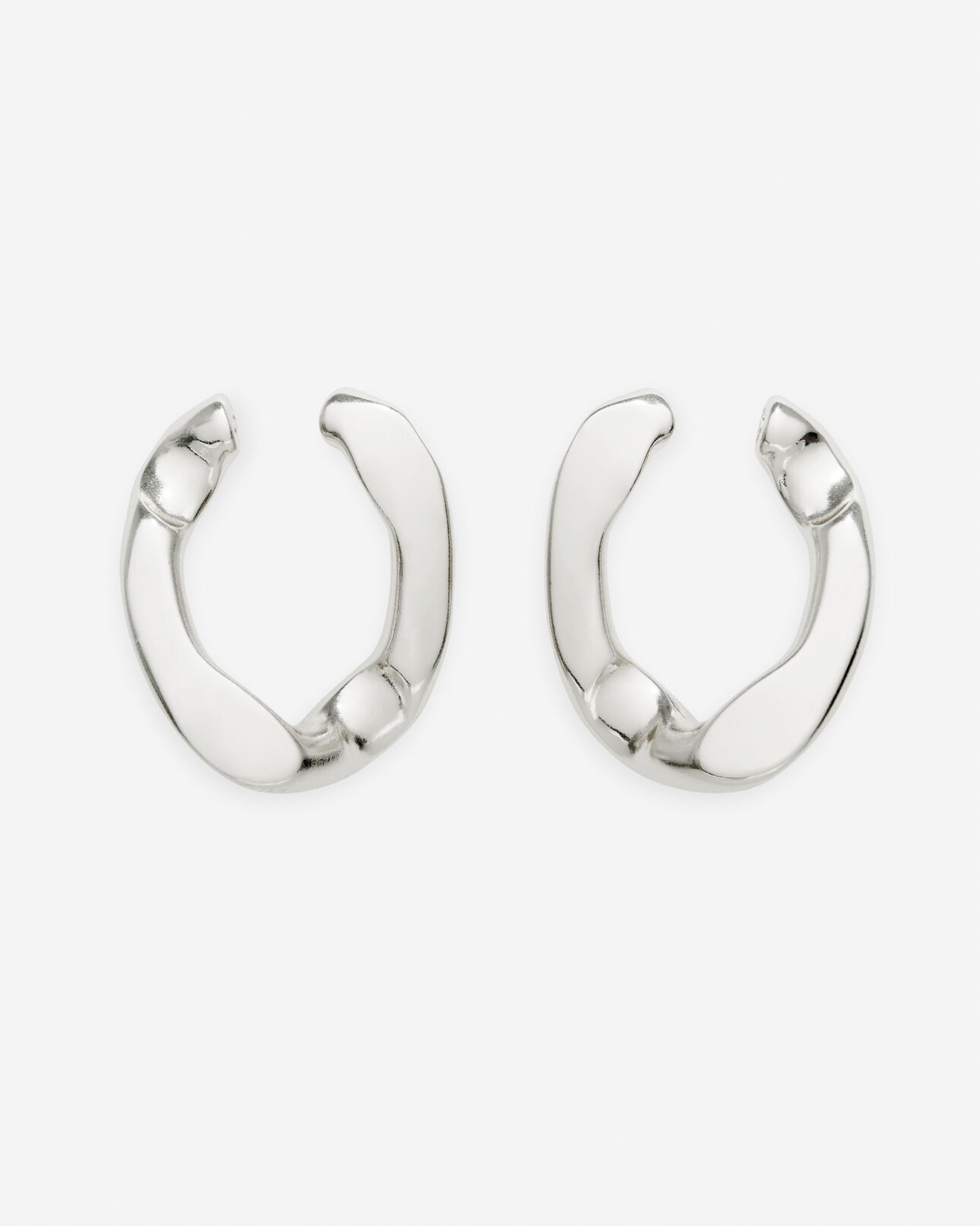 The Kooples WOMEN SILVER silver earrings with large link