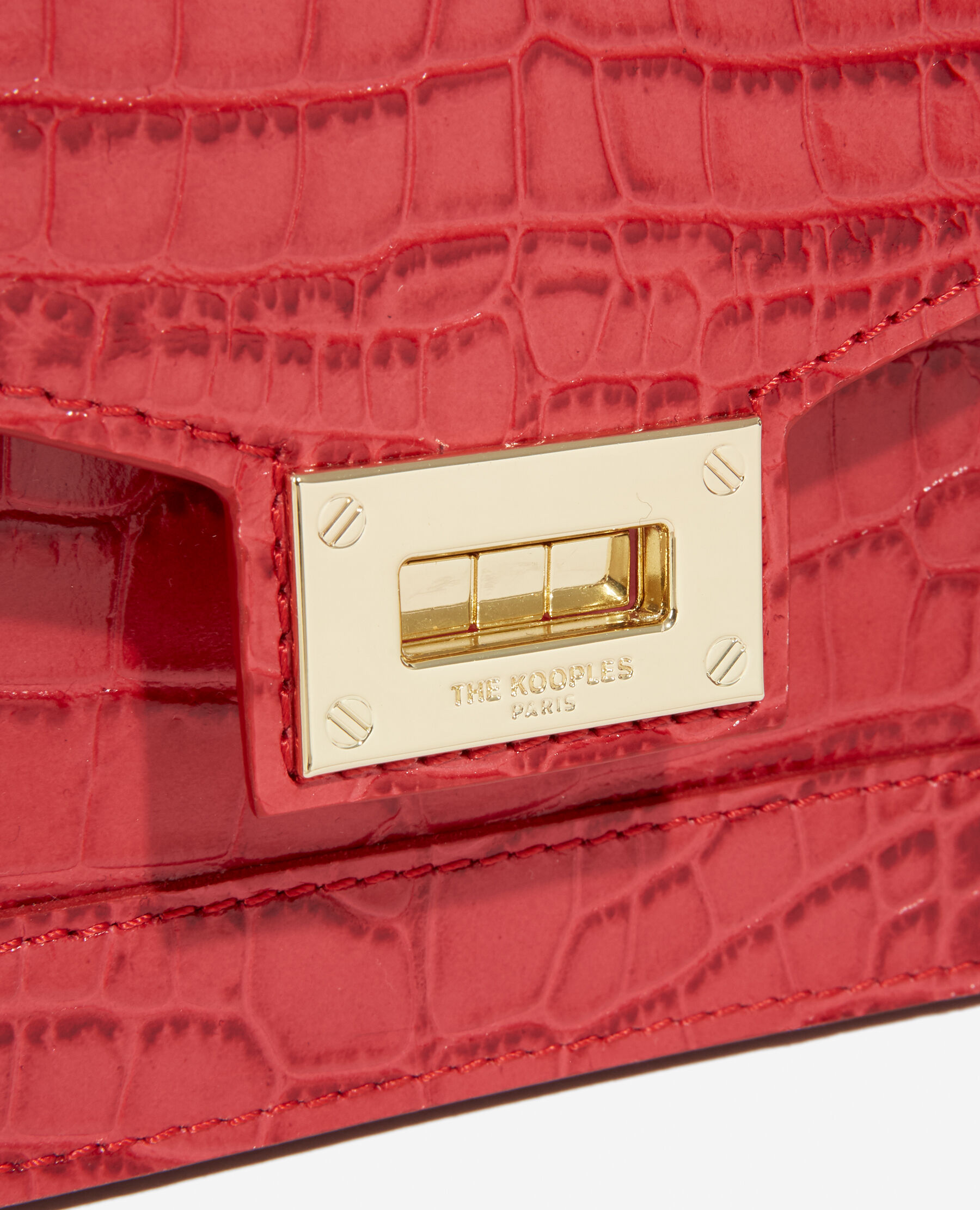 Medium size croco effect Emily Bag The Kooples UK