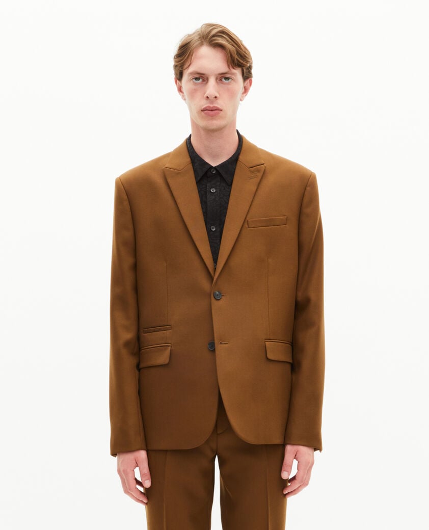 The Kooples HOMME TABACCO veste de costume en laine marron