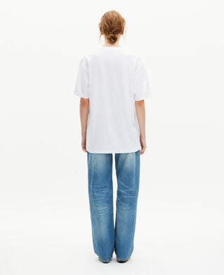 The Kooples MEN WHITE unisex plain white straight t-shirt