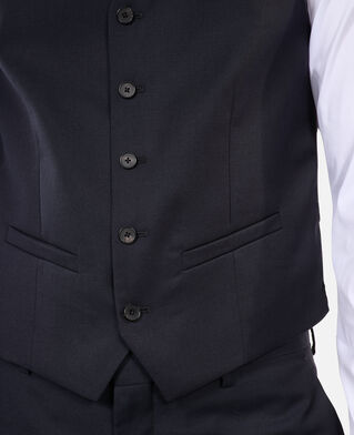 The Kooples HERREN DARK NAVY marineblaue anzugweste aus wolle