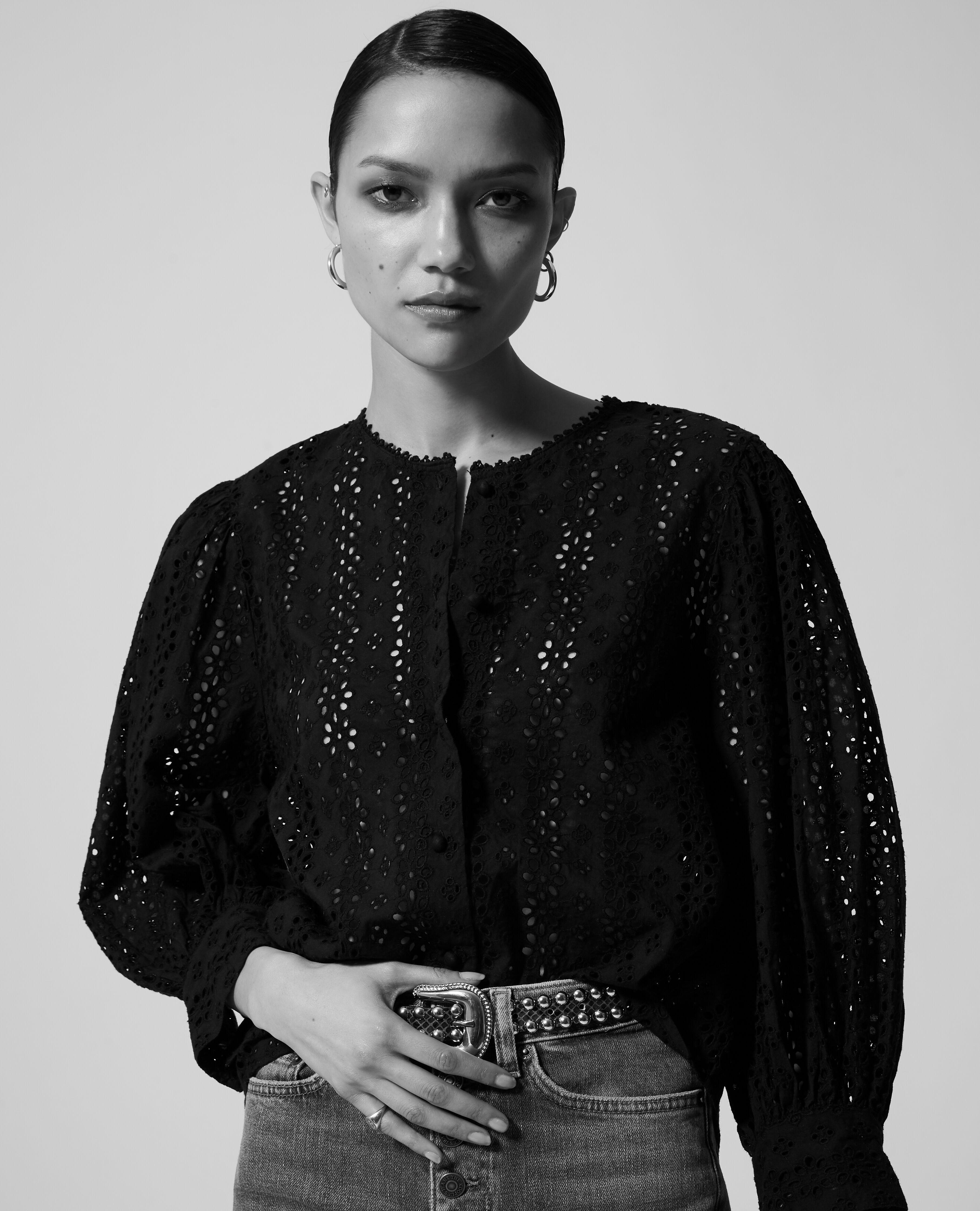 Chemise dentelle noire new arrivals
