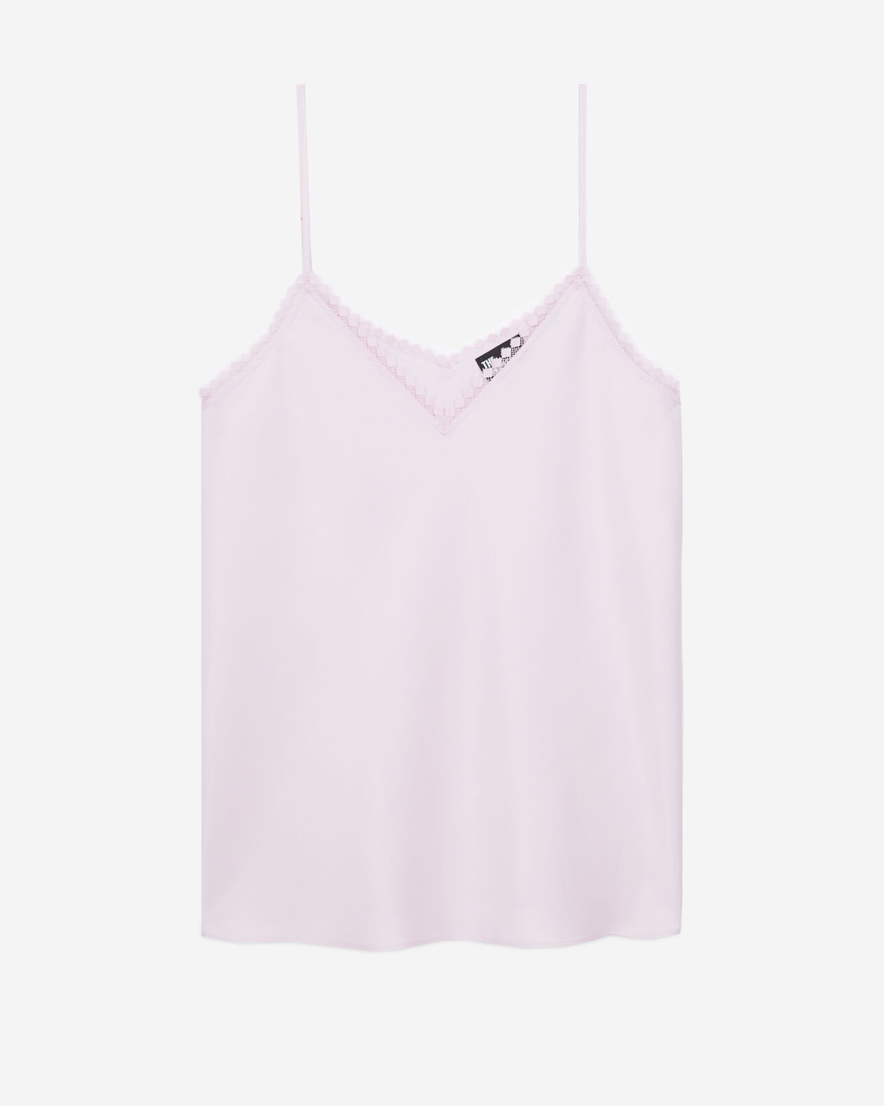 The Kooples WOMEN PALE PINK pink camisole with lace details