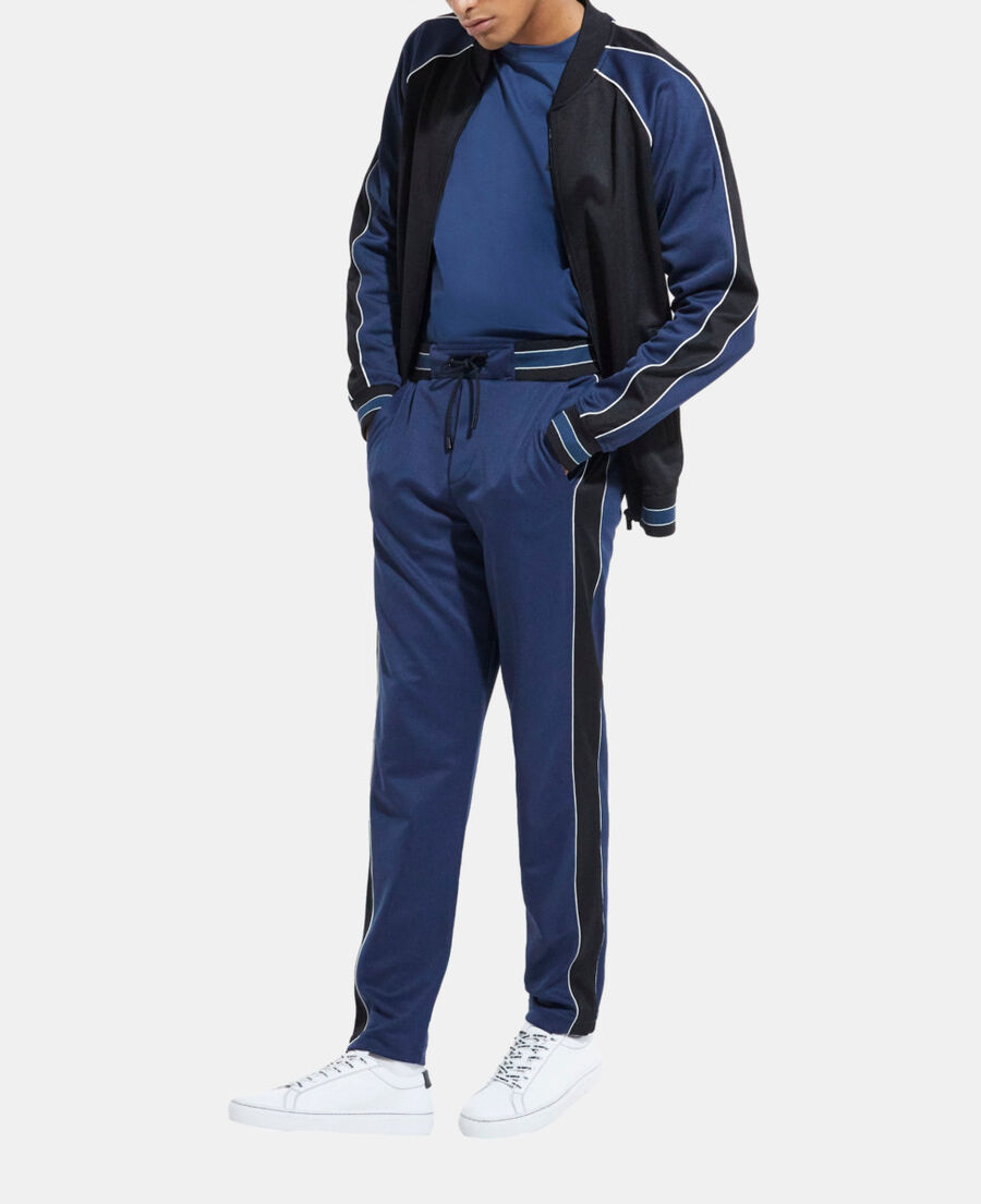 navy blue zipped sweatshirt
