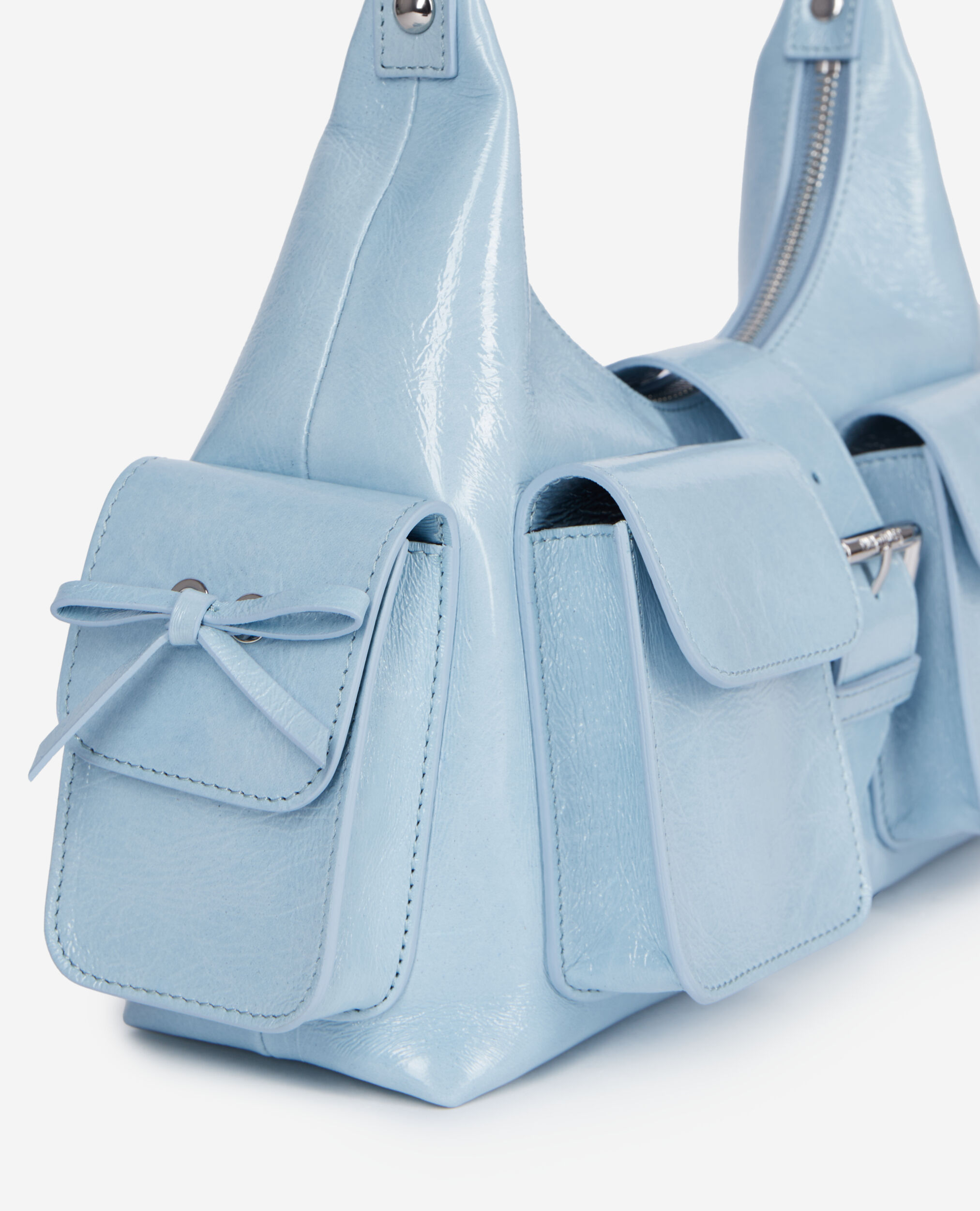 Amelia light blue leather bag