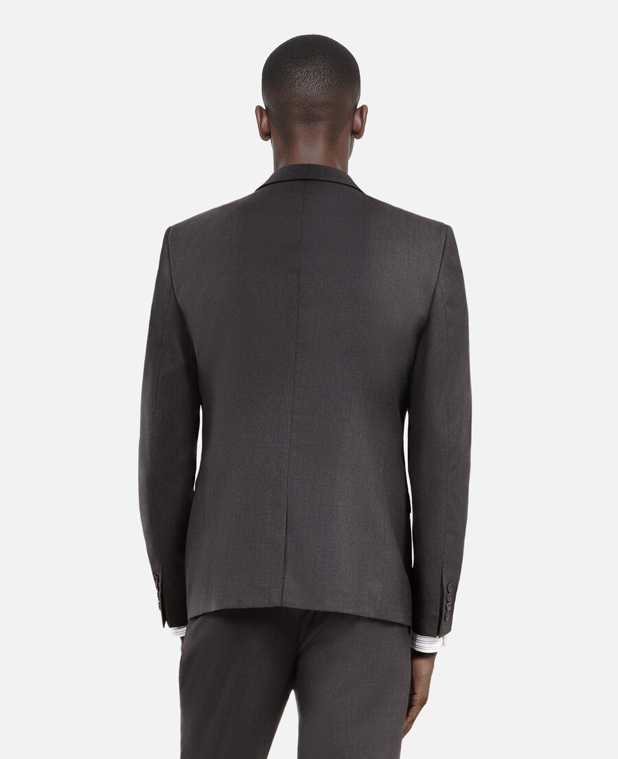 gray wool suit jacket
