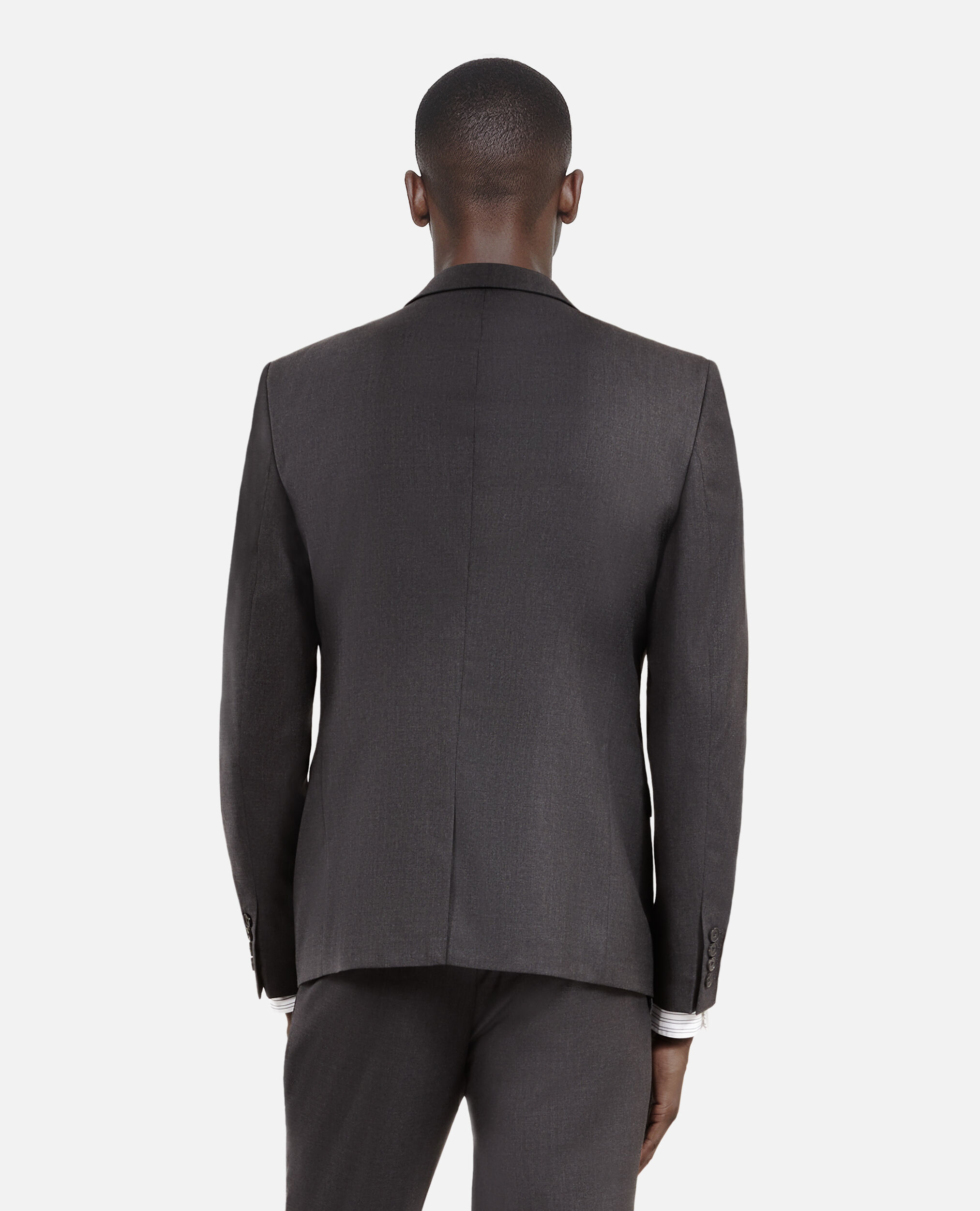 Gray wool suit jacket, GREY, hi-res image number null