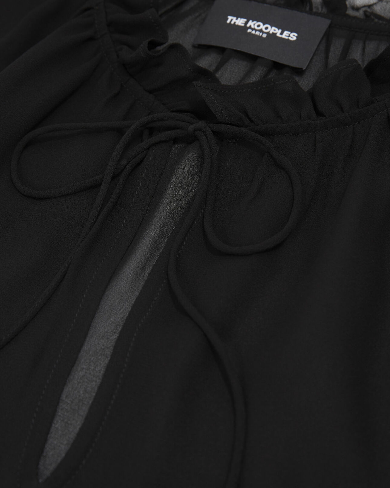 The Kooples FEMME BLACK blouse à volants