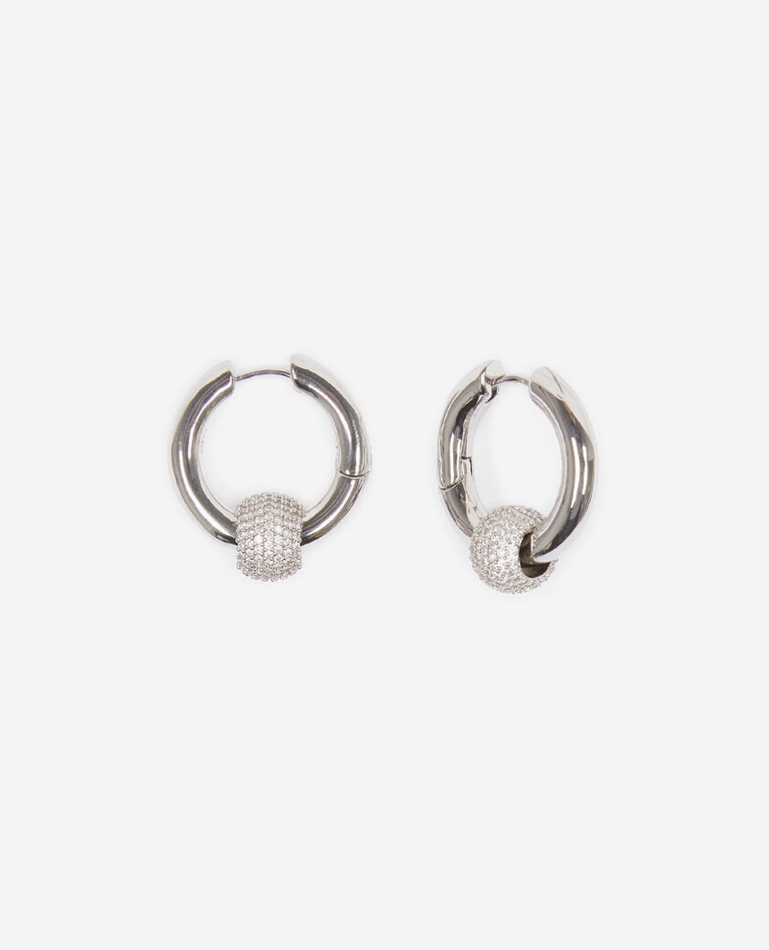 The Kooples MUJER SILVER pendientes criollos de plata y pedrer&iacute;a