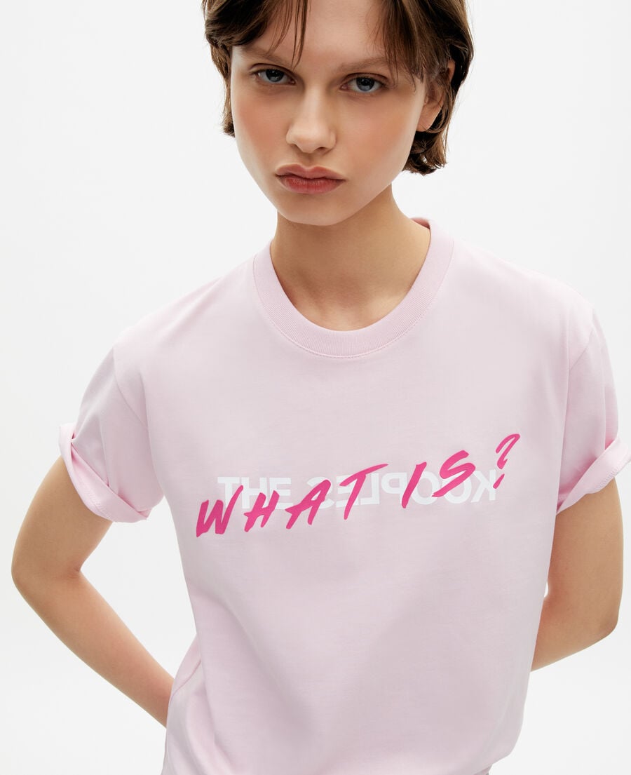 The Kooples WOMEN PALE PINK women's pink what is t-shirt