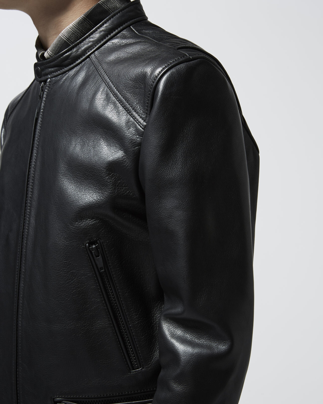 The Kooples MEN BLACK leather jacket