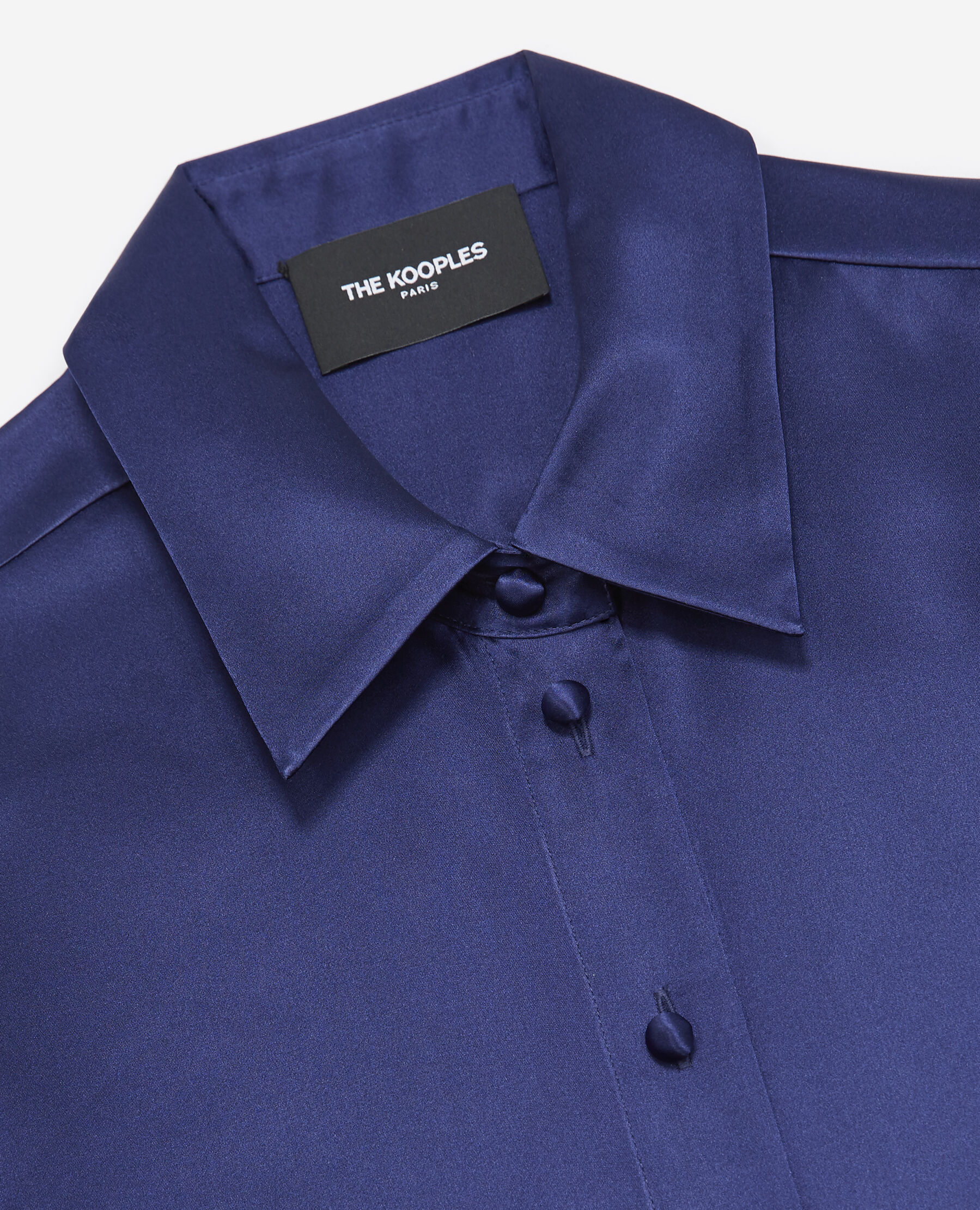 Chemise bleu marine manches longues The Kooples