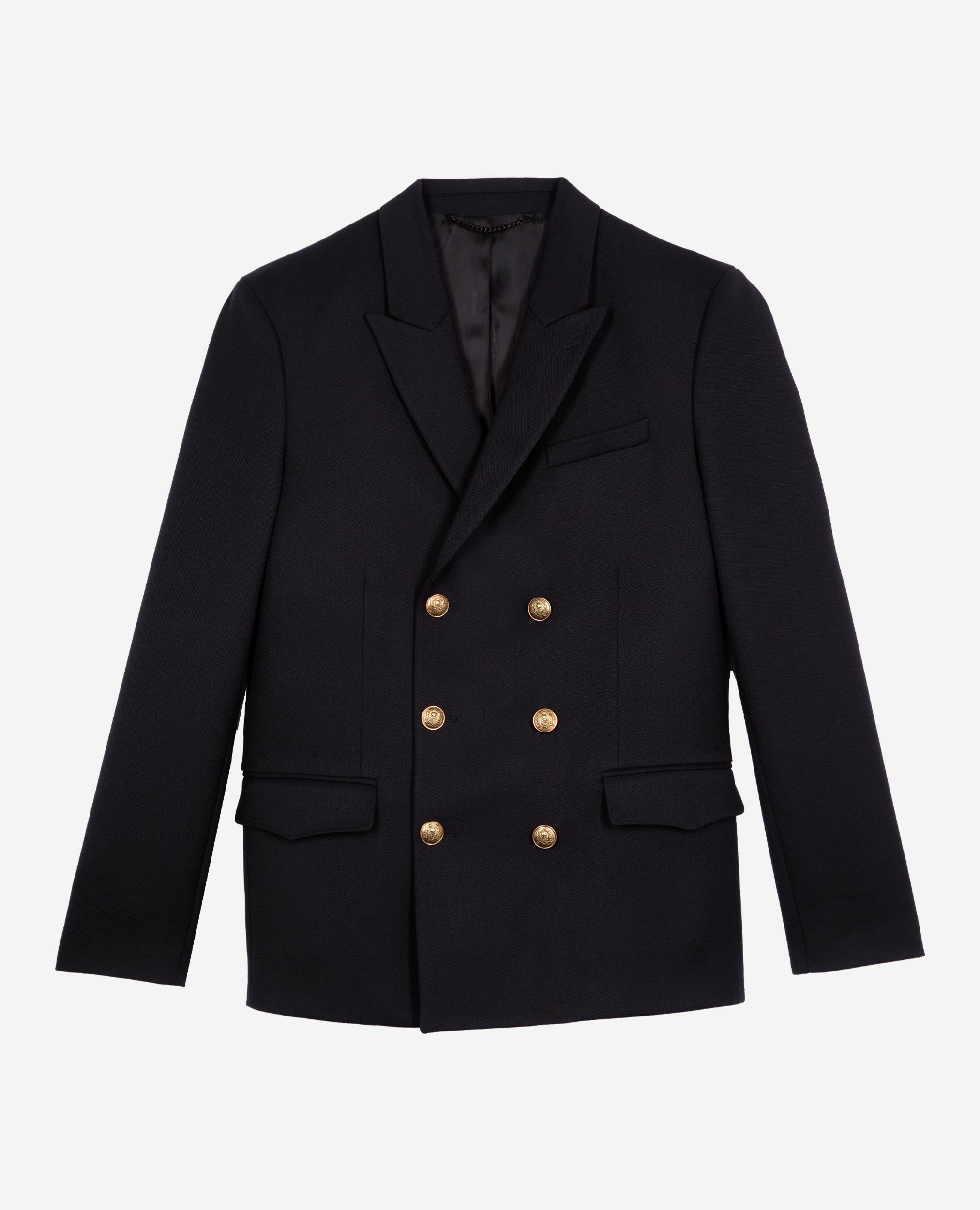 Navy blue wool jacket, DARK NAVY, hi-res image number null