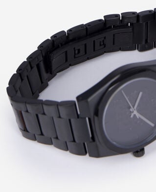 The Kooples MIXED BLACK black monogram watch