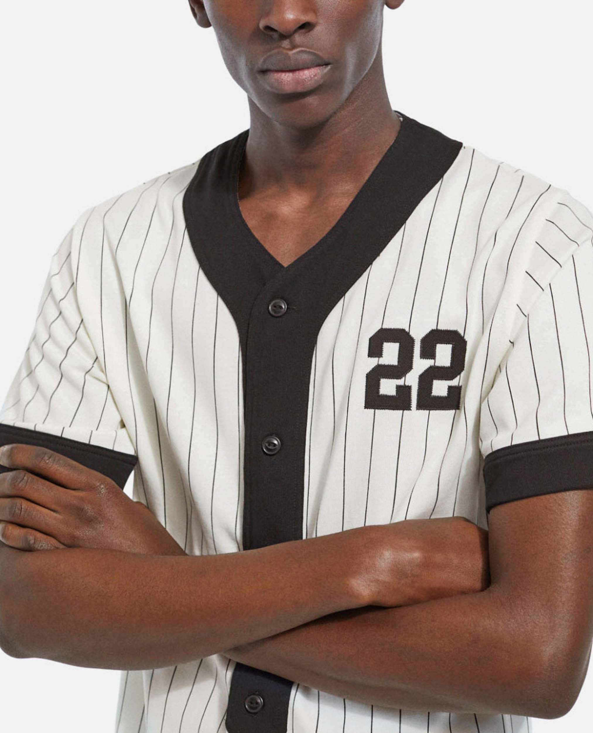 Striped baseball jersey outlet