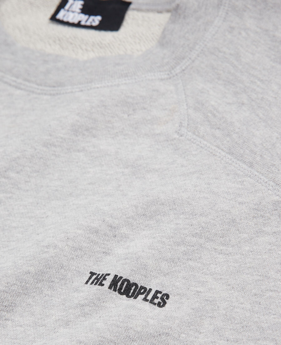 sweatshirt gris clair avec logo