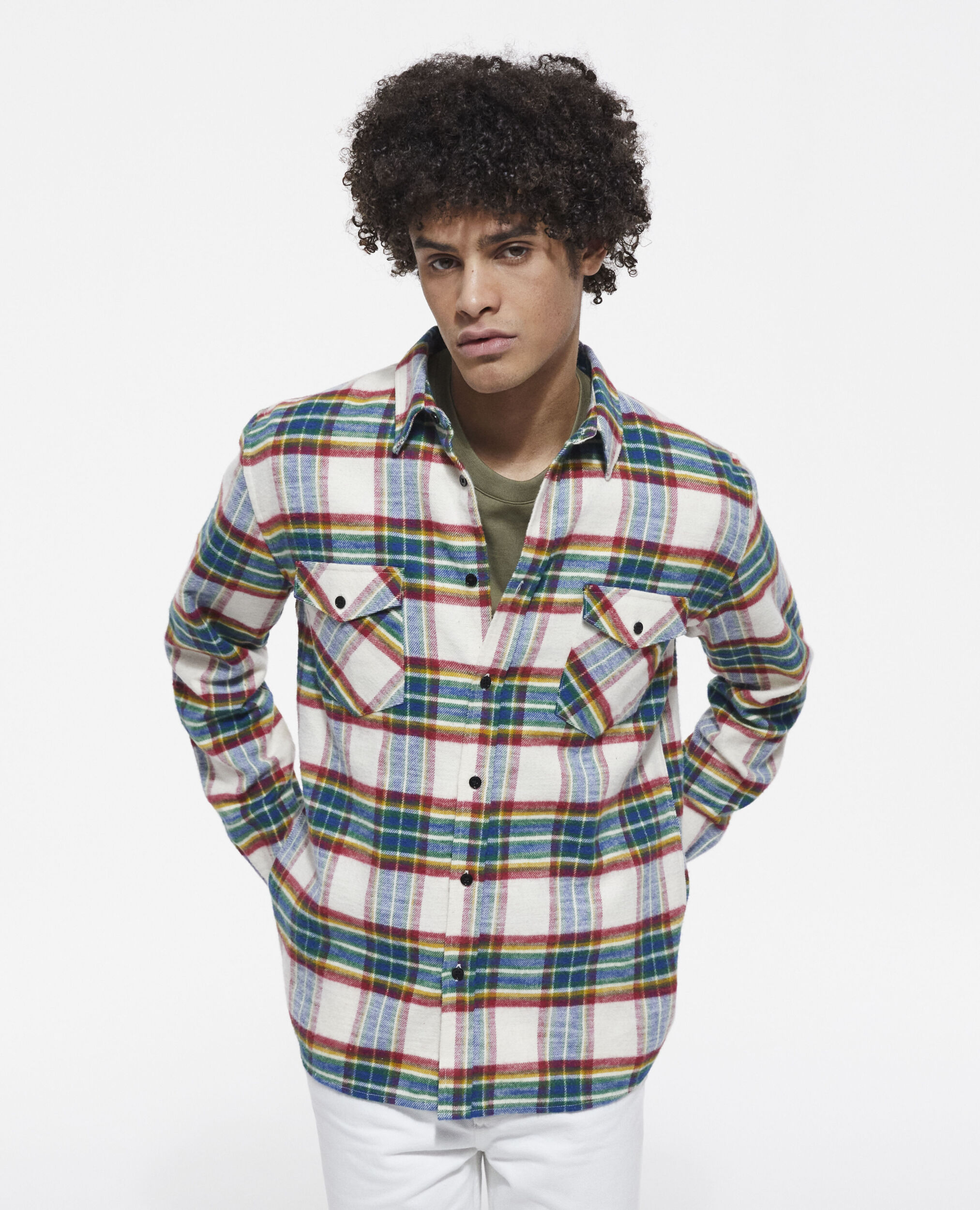 Chemise col classique à carreaux, MULTICOLOR, hi-res image number null
