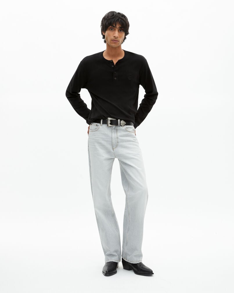 The Kooples HOMME GREY jean droit gris clair