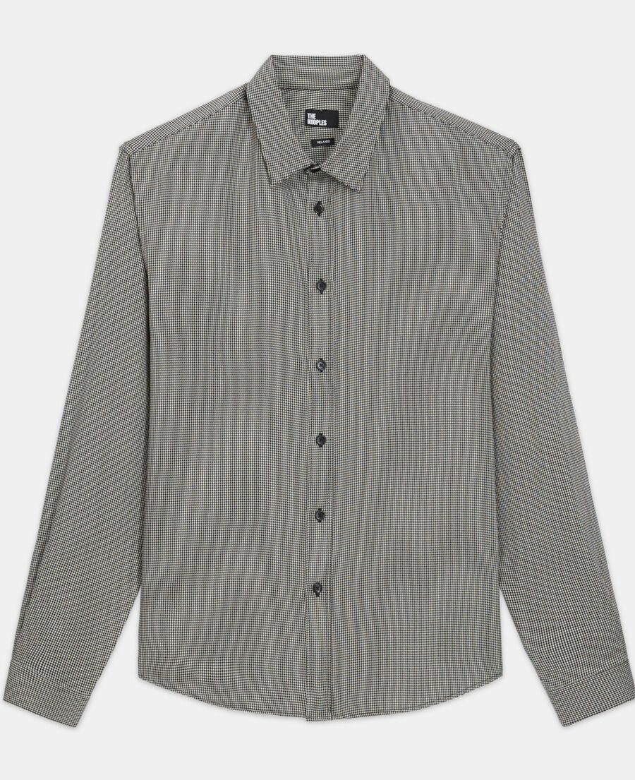 printed shirt with classic collar