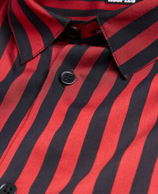 The Kooples HOMME RED / BLACK chemise col classique à rayures