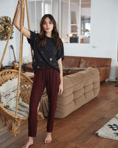 , BLACK - BURGUNDY, hi-res image number null