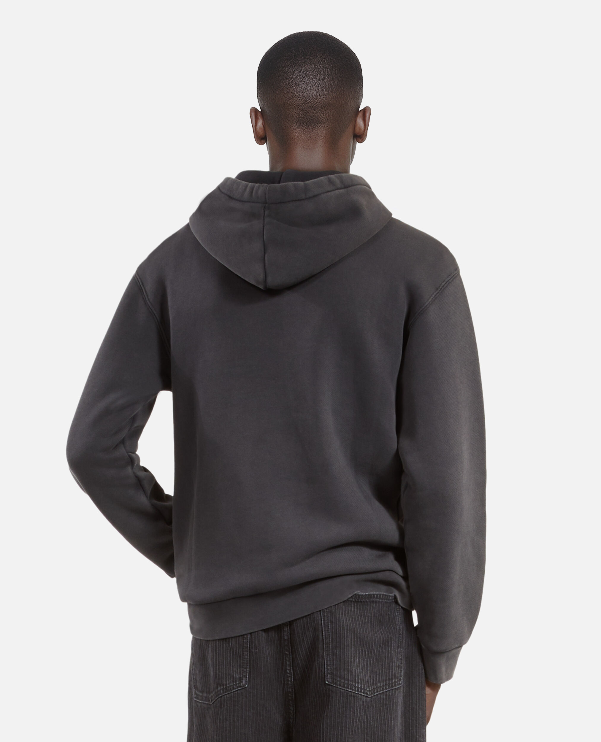 Sweatshirt Logo à capuche noir, BLACK WASHED, hi-res image number null