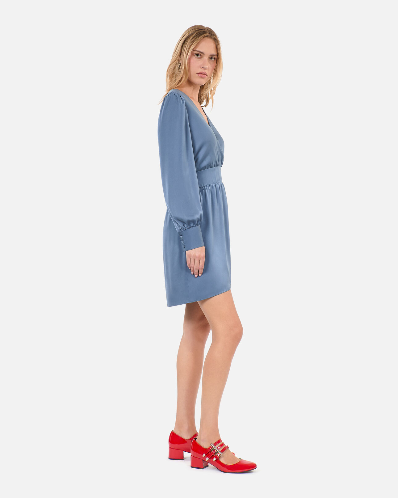 The Kooples F BLUE VINTAGE short blue dress