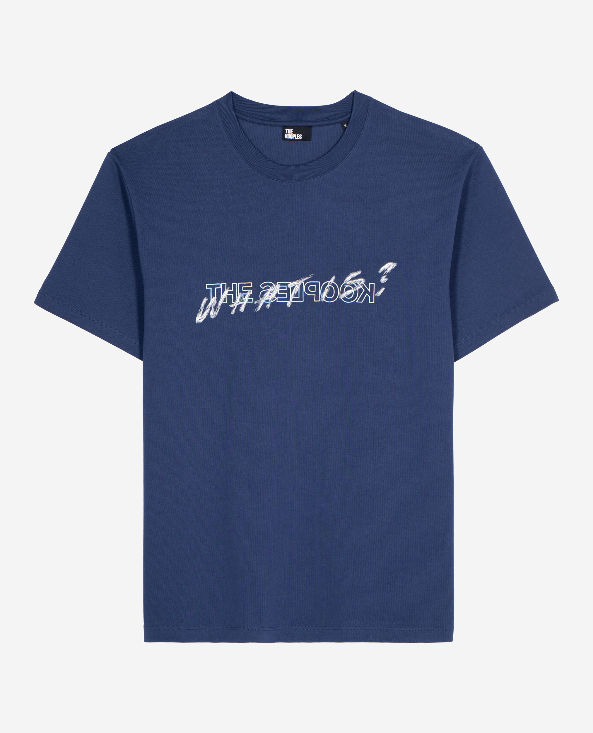 What is navy blue T-shirt, DARK NAVY, hi-res image number null