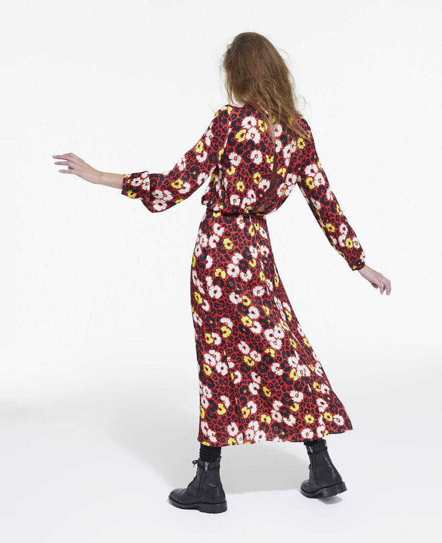 floral print long dress