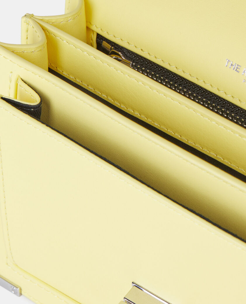 The Kooples WOMEN LIGHT YELLOW small emily bag in yellow leather
