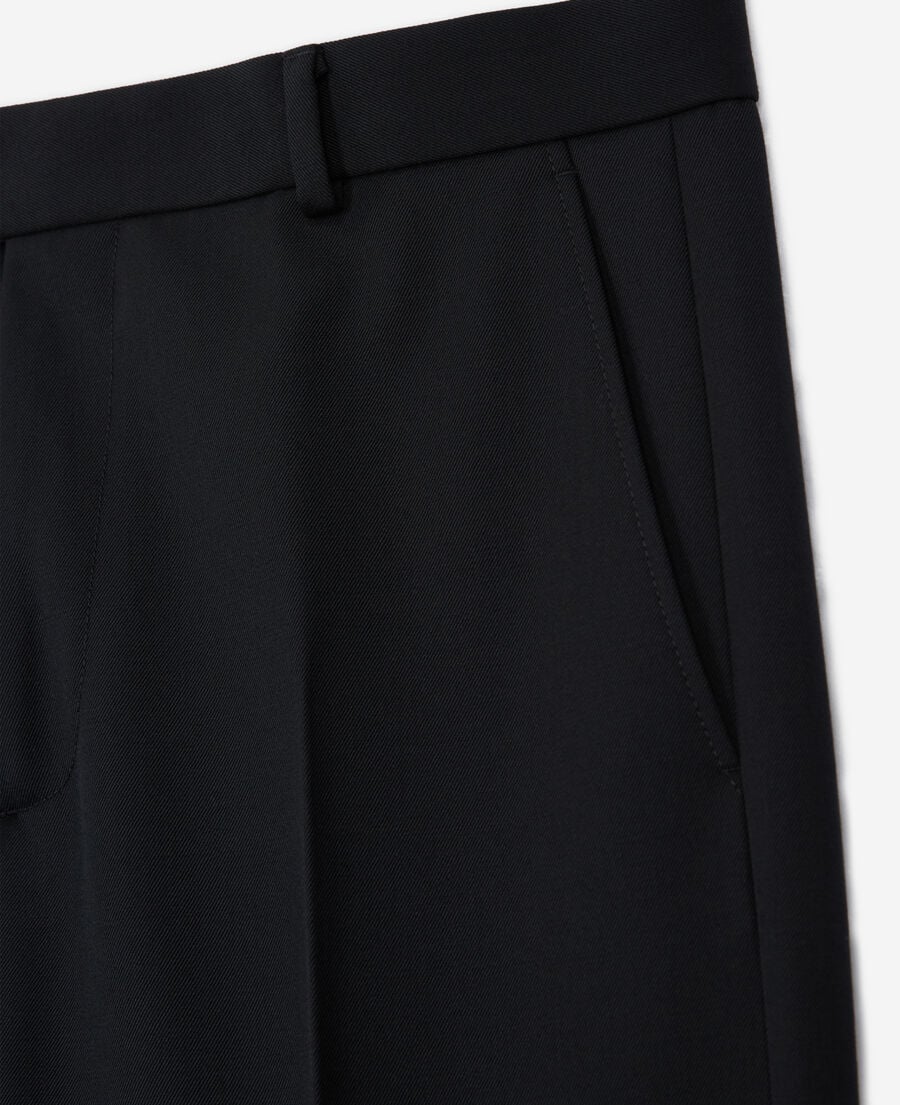 The Kooples H BLACK black wool flared pants