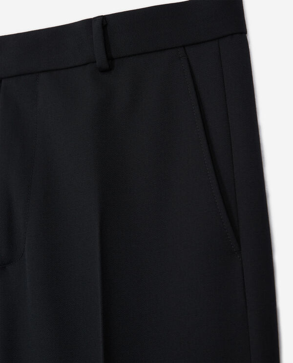 The Kooples HOMME BLACK pantalon en laine évasé noir