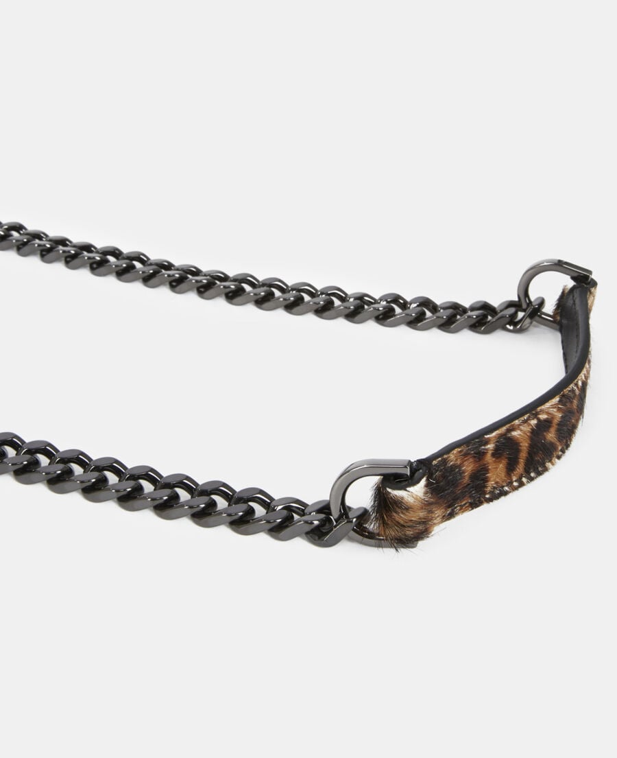 The Kooples DAMEN LEOPARD emily nano tasche aus leder in leoparden-optik