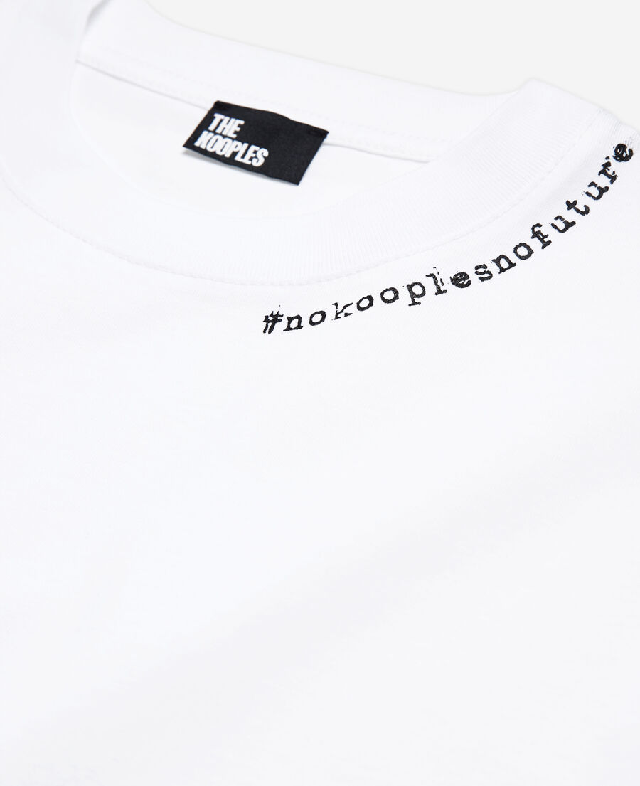 camiseta logotipo blanca