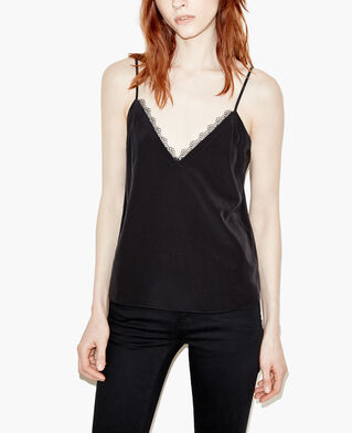 The Kooples WOMEN BLACK black lace top