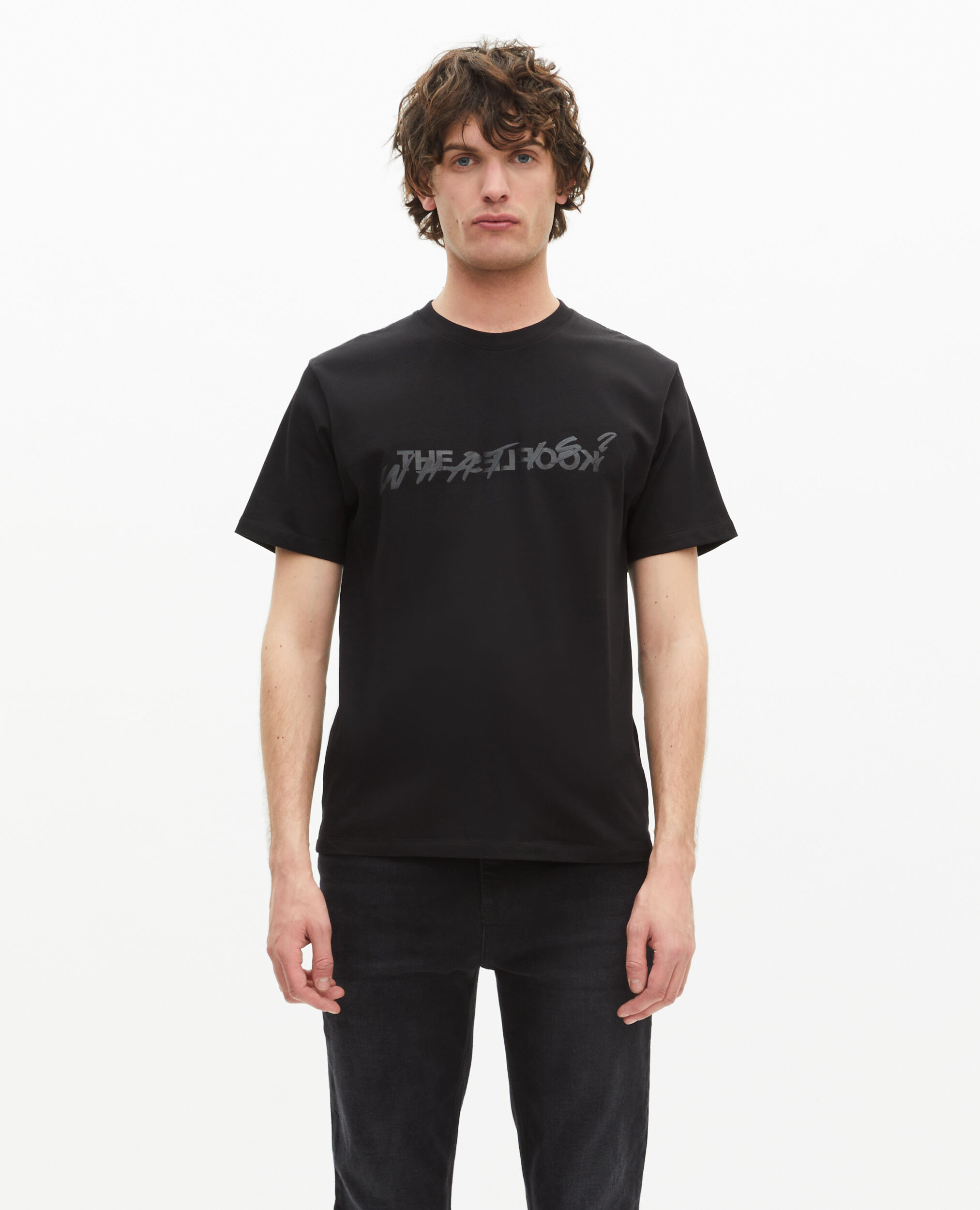 Men's Men's black what is t-shirt | The Kooples