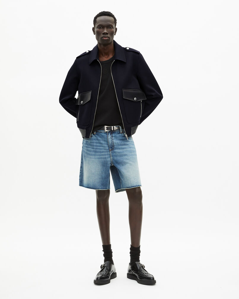 The Kooples MEN NAVY navy blue wool jacket