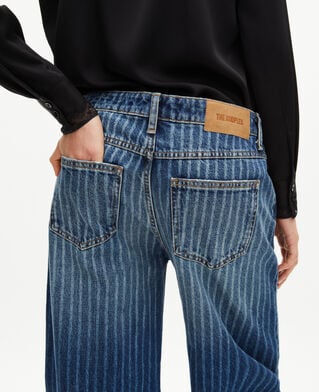 The Kooples WOMEN BABY BLUE blue pinstripe jeans