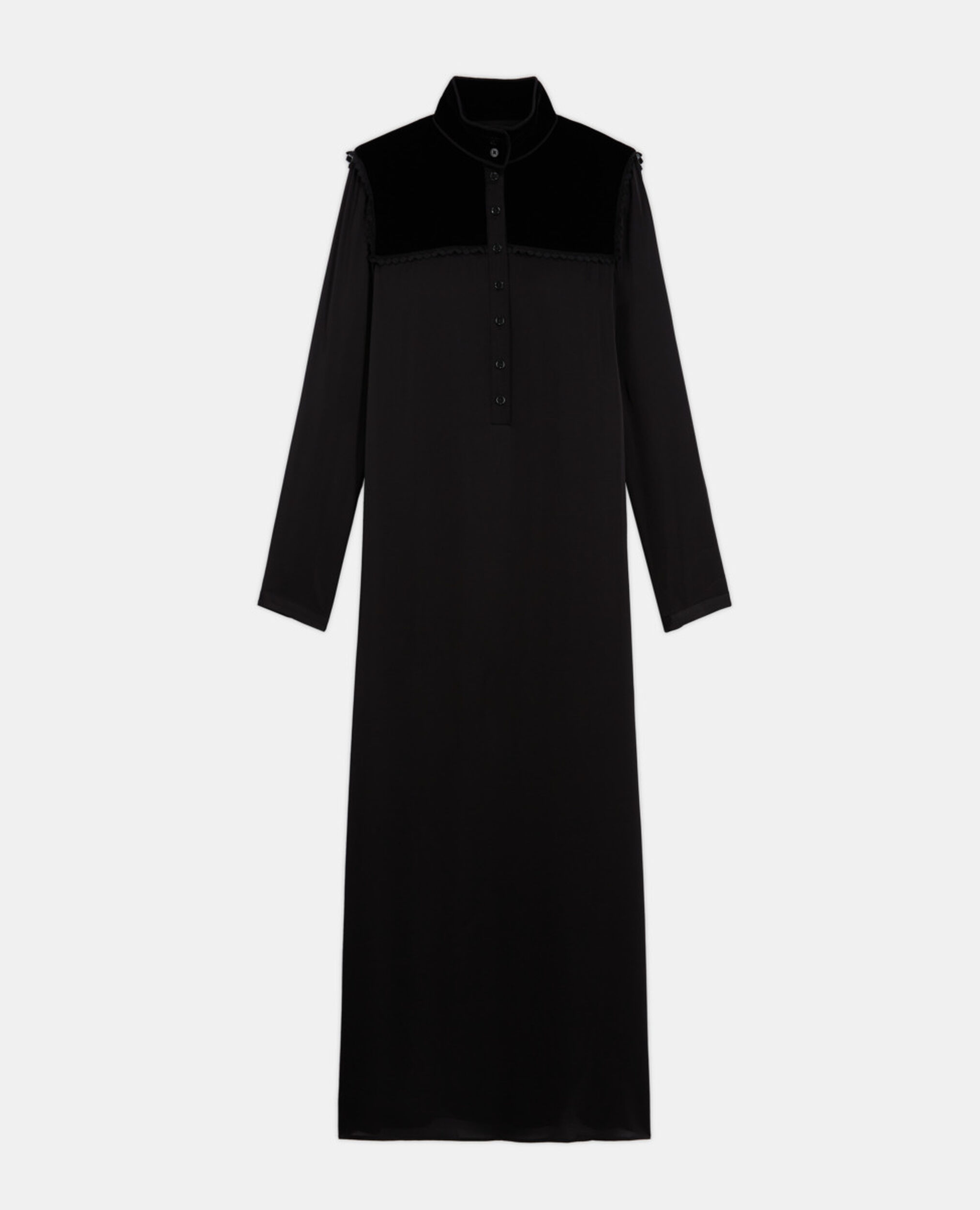 Robe longue noire, BLACK, hi-res image number null