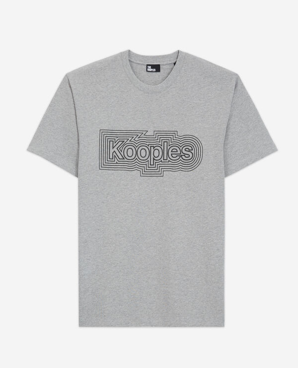 Gray T-shirt with screen print