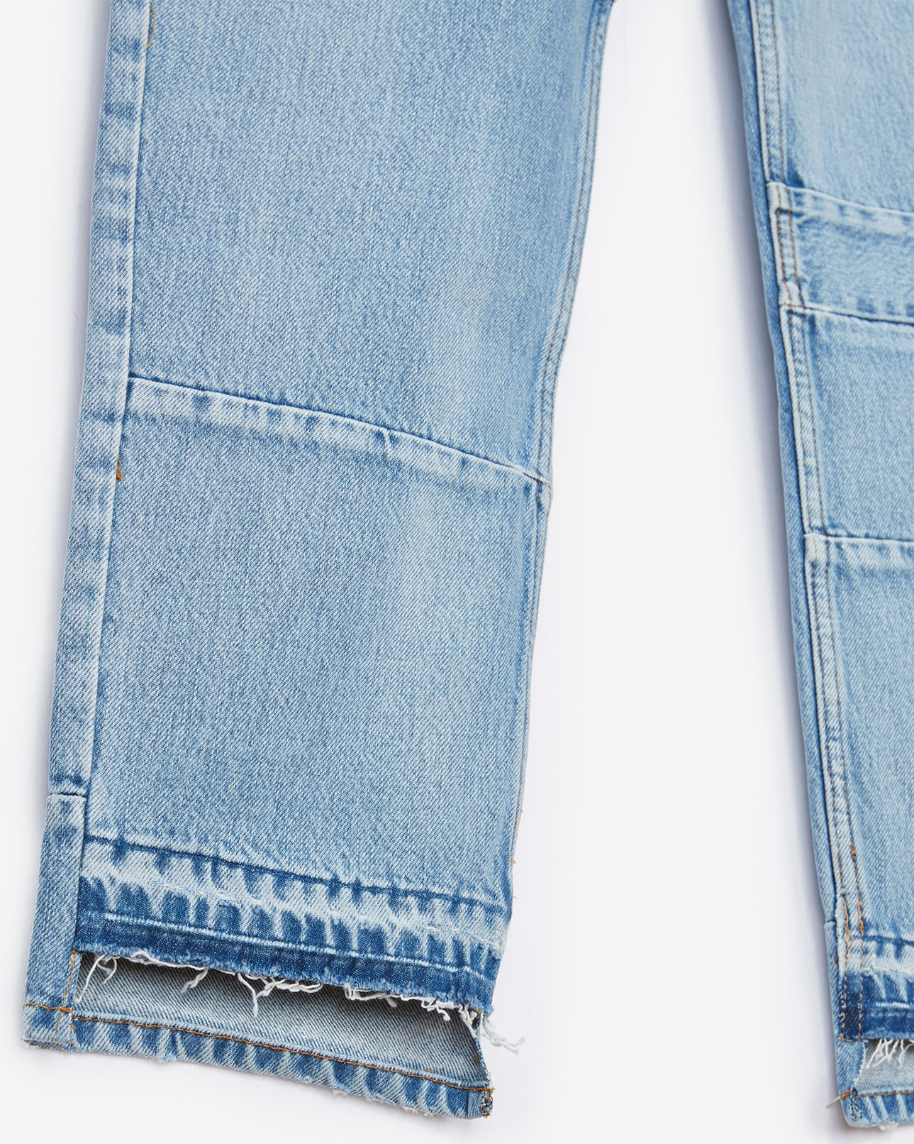The Kooples WOMEN LIGHT BLUE nelly patchwork denim jeans