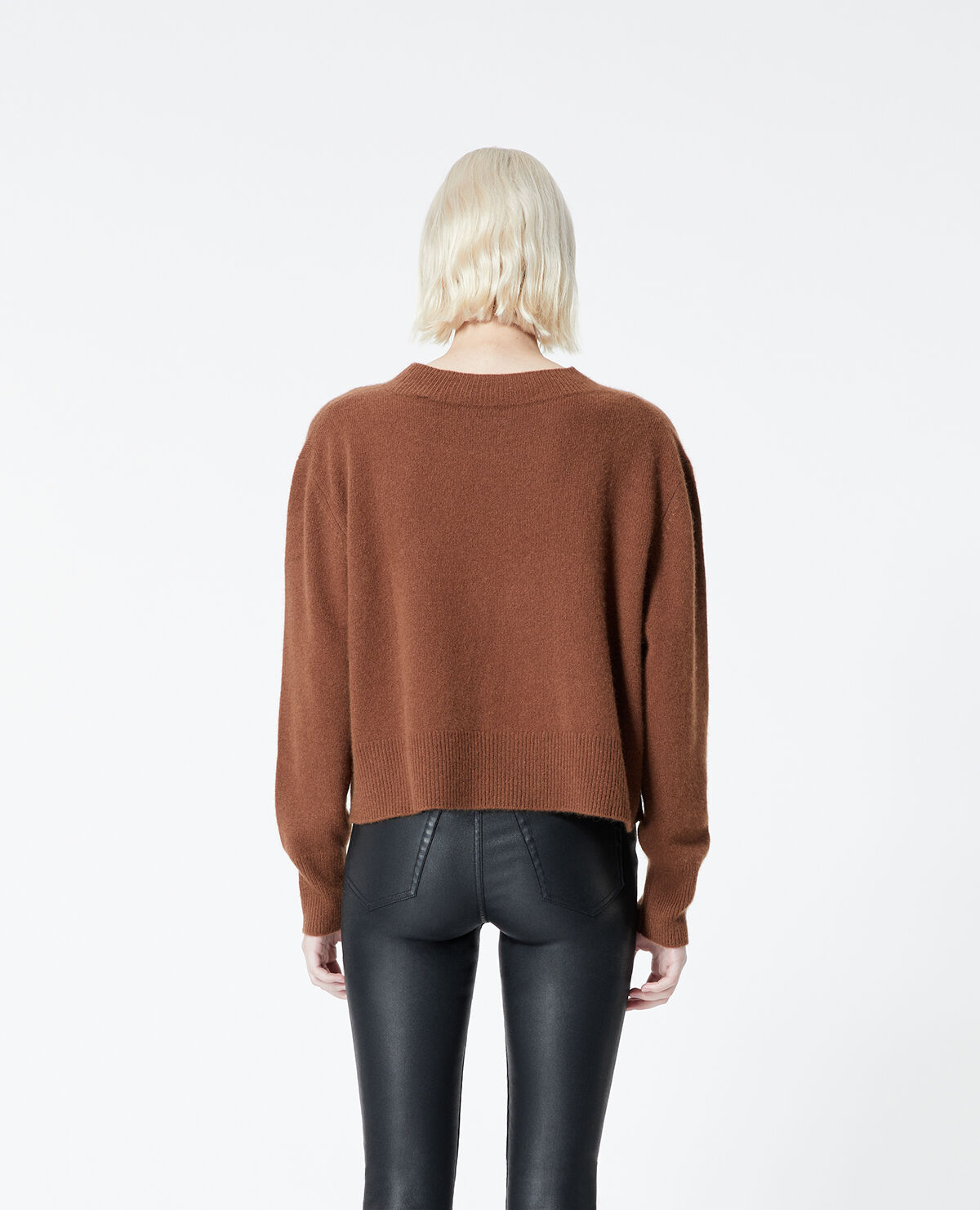 Tobacco colored sweater top