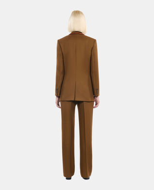 The Kooples WOMEN KAKI brown wool suit jacket