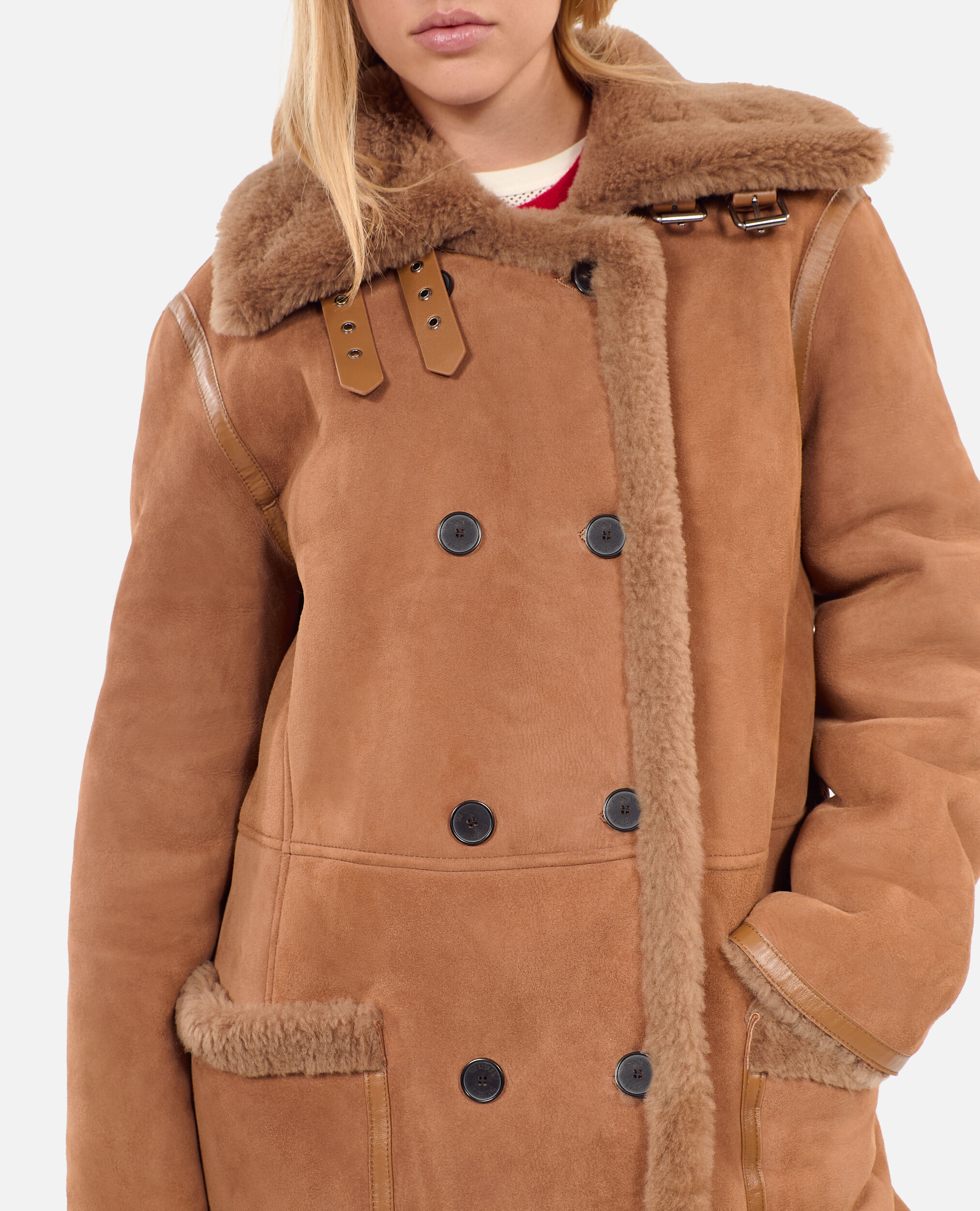 Shearling coats on sale hot sale