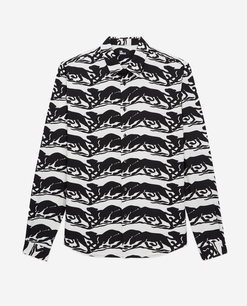 The Kooples HOMBRE BLACK / WHITE camisa estampada